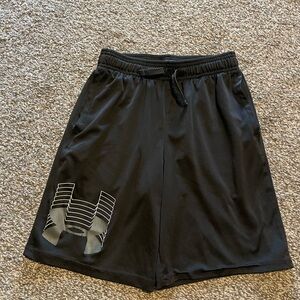 Under Armour Black and Gray Athletic Shorts